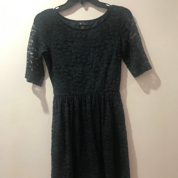 Navy Blue Lace Dress - Picture 1 of 6